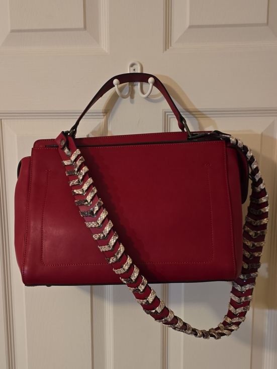 Vittoria Napoli Handbags - Vittoria Napoli Martine Bag – Cherry Red Leather (Excellent/Like-New Condition)